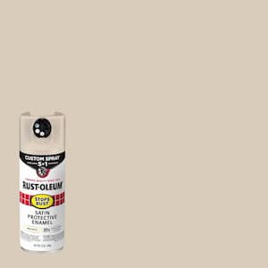 12 oz. Custom Spray 5-in-1 Satin Shell White Spray Paint (Case of 6)