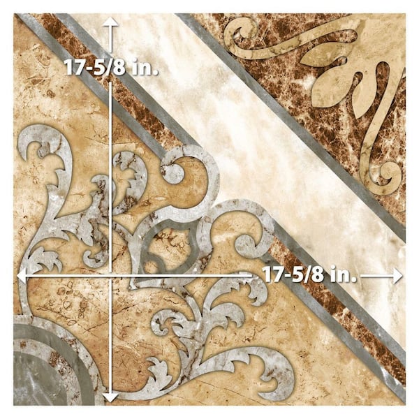 Merola Tile Touba 17-5/8 in. x 17-5/8 in. Ceramic Floor and Wall