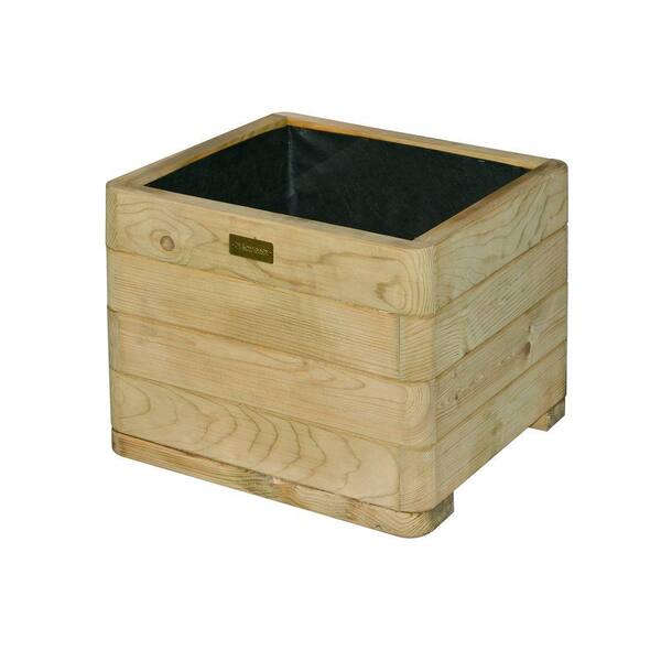 Bosmere English Garden 20 in. x 15 in. Square Wood Planter