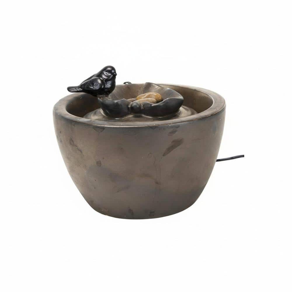 Bird on Leaf Indoor Waterfall Fountain with Pump YNLIN288 - The