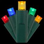 25 ft. 50-Light Multicolor 5 mm LED Balled Mini Light Set