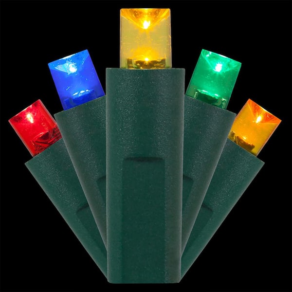 Kringle Traditions 25 ft. 50-Light Multicolor 5 mm LED Balled Mini Light Set