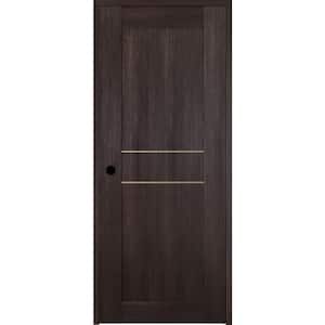 Vona 07 2HN Gold 24 in. x 80 in. Right-Handed Solid Core Veralinga Oak Textured Wood Single Prehung Interior Door