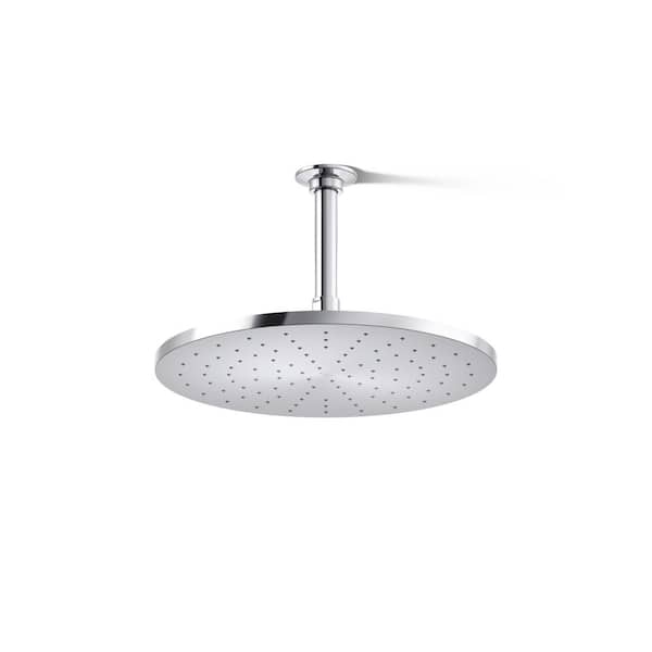 KOHLER 1-Spray 12 in. Single Ceiling Mount Fixed Rain Shower Head in Polished Chrome