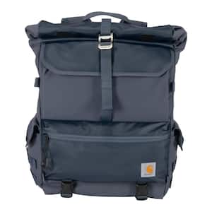 22.05 in. 40L Nylon Roll Top Backpack Bluestone OS