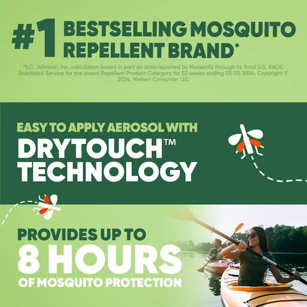 Deep Woods Insect Repellent VIII, Non-Greasy DEET Mosquito Repellent Dry, 4 oz.
