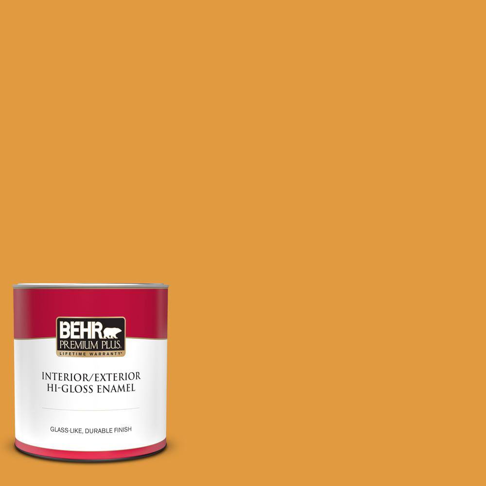 BEHR PREMIUM PLUS 1 qt. T1805 Life Is Good HiGloss Enamel Interior