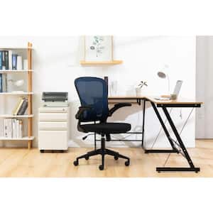 Newton Mesh Swivel Office Chair in Royal Blue with Adjustable Arms