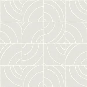 Grey Batik Blok Peel & Stick Wallpaper Sample