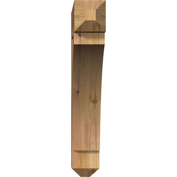 Ekena Millwork 4 in. x 24 in. x 24 in. Western Red Cedar Thorton