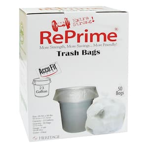 23 Gal. Clear Linear Low Density Trash Bags, 0.9 mil, 28 in. x 45 in., 6 Boxes of 50 Bags, 300/Carton