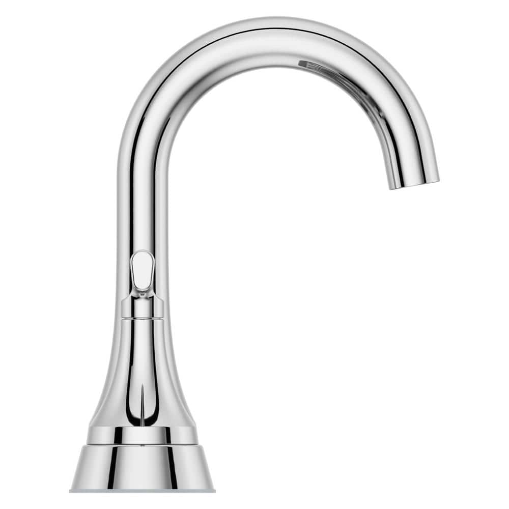 Polished Chrome 4-Inch Centerset Bathroom Faucet with Dual Handles