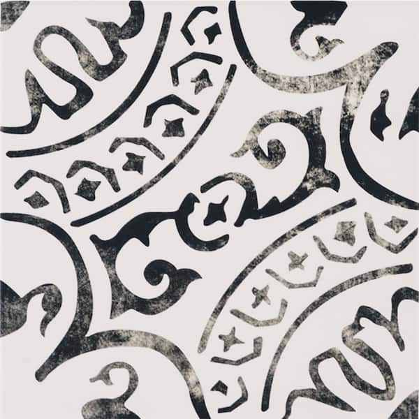 MSI Baroque Stamp 8 in. x 8 in. Glazed Porcelain Floor and Wall Tile ( 5.16 sq. ft./Case )