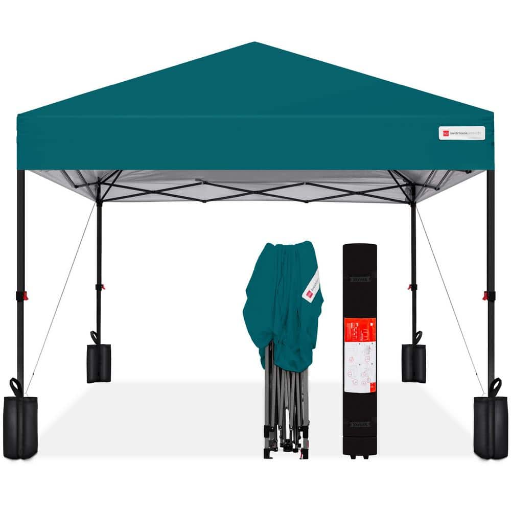 Best Choice Products 12 ft. x 12 ft. Cerulean Easy Setup Pop Up Canopy ...