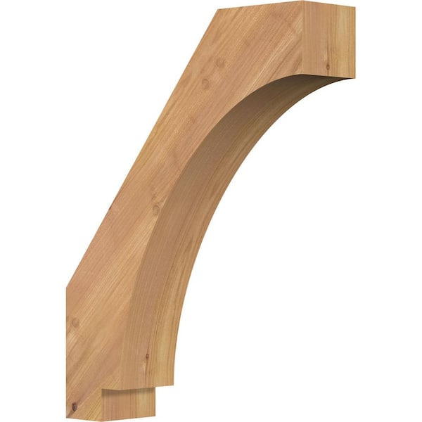 Ekena Millwork 3 1/2"W x 14"D x 18"H Imperial Smooth Knee Brace, Western Red Cedar