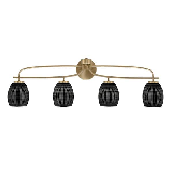 Unbranded Olympia 37 in. 4-Light New Age Brass Vanity Light