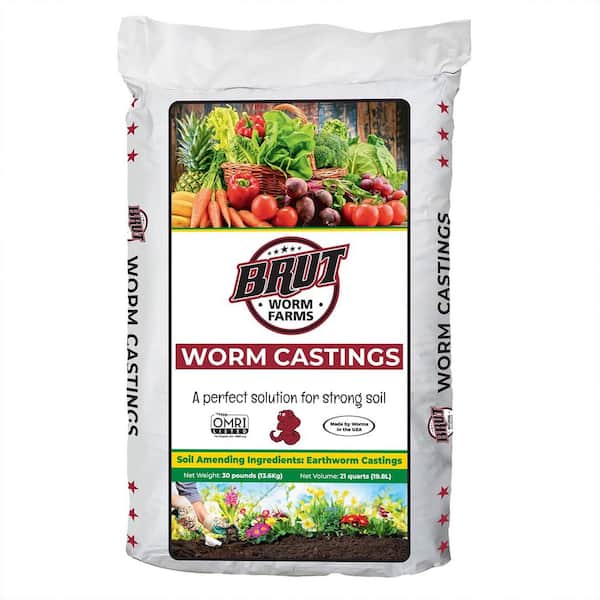 Organic Worm Castings Soil Builder, 30 lbs. Bag (6-Pack)