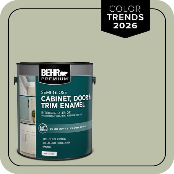 1 gal. #S380-3 Urban Nature Semi-Gloss Enamel Interior/Exterior Cabinet, Door & Trim Paint