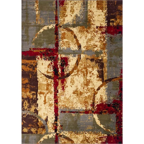 Unique Loom Barista Catuai Multi 10' 0 x 14' 1 Area Rug 3147742 The