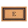 Calloway Mills Black Border Door Mat 24 in. x 36 in. Monogram E Door Mat 152962436E
