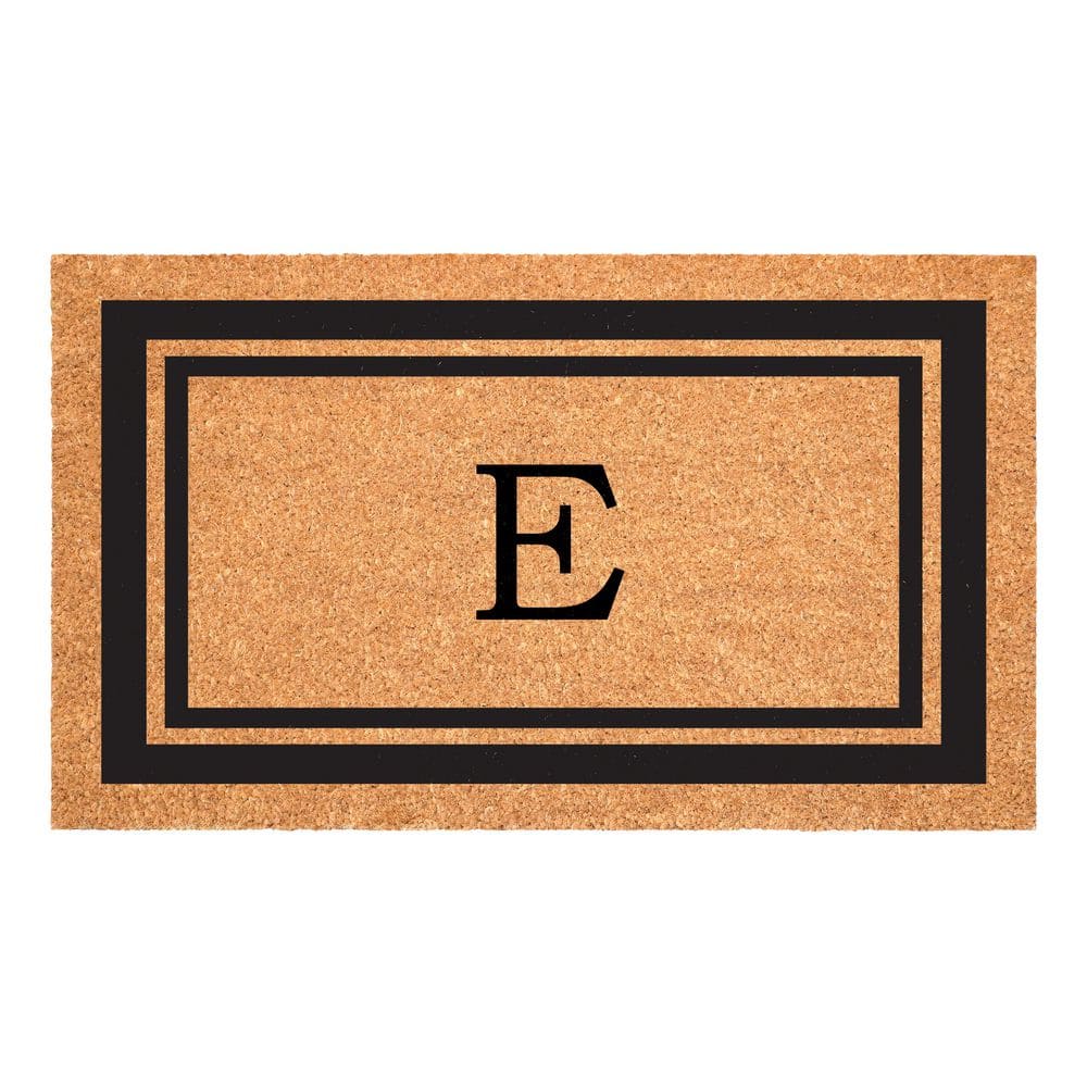 Black Border Door Mat 24 in. x 36 in. Monogram E Door Mat price history on PriceWatchPro