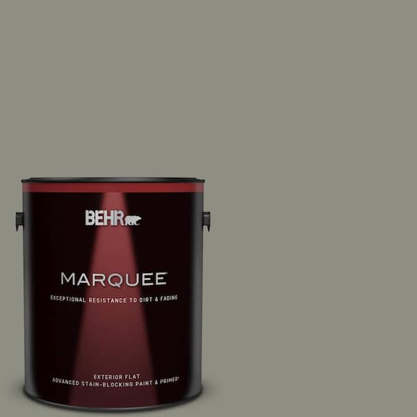 BEHR MARQUEE 1 gal. #N370-5 Incognito Flat Exterior Paint & Primer