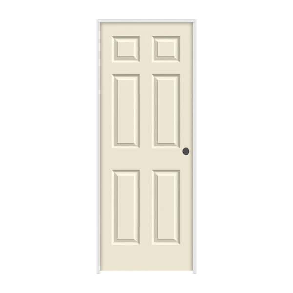 JELD-WEN 30 in. x 80 in. Colonist Primed Left-Hand Textured Molded Composite Single Prehung Interior Door