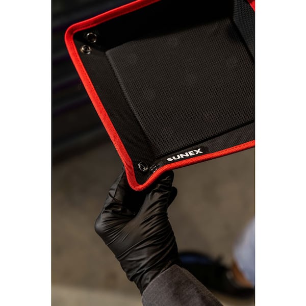 Sunex 10 in. x 10 in. x .5 in. Folding Magnetic PVC Tray SXMAGBOWL