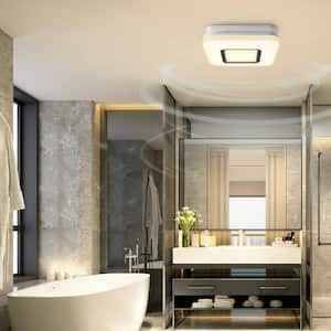 110 CFM Ceiling Mount Room Side Installation Bathroom Exhaust Fan with LED Lighting and Night Light