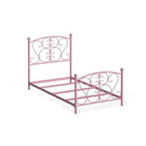 Lelands Pink Twin Panel Bed