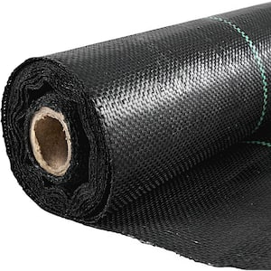 6 ft. x 300 ft. Heavy Duty PP Woven Weed Barrier, 20-Year Landscape Ground Cover, 3.2 Oz. Fabric