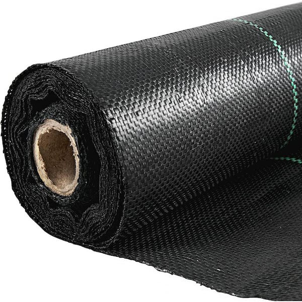 SVOPES 6 ft. x 300 ft. Heavy Duty PP Woven Weed Barrier, 20-Year Landscape Ground Cover, 3.2 Oz. Fabric