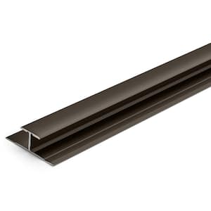 Aluminum T-Mold Floor Transition Strip, Dark Bronze, 8mm 1-1/4 in. x 84 in.