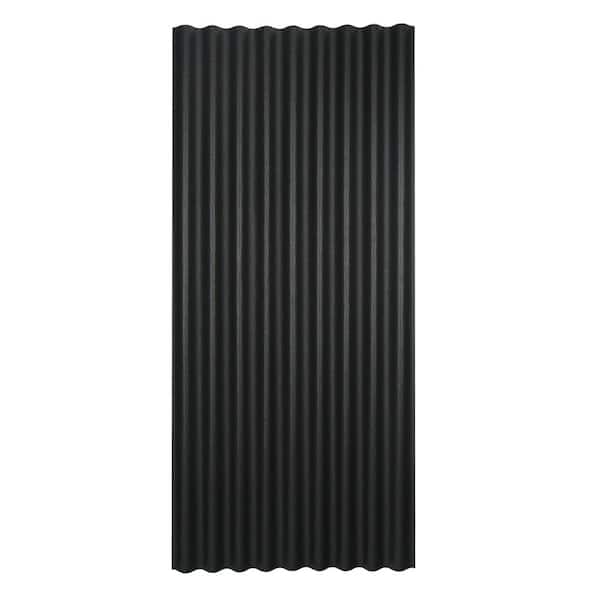 Ondura 3 ft. x 6-1/2 ft. Corrugated Asphalt Roof Panel in Black