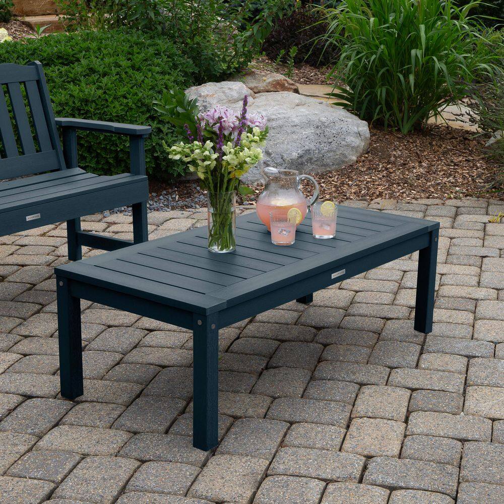 Federal Blue Adirondack Outdoor Conversation Table