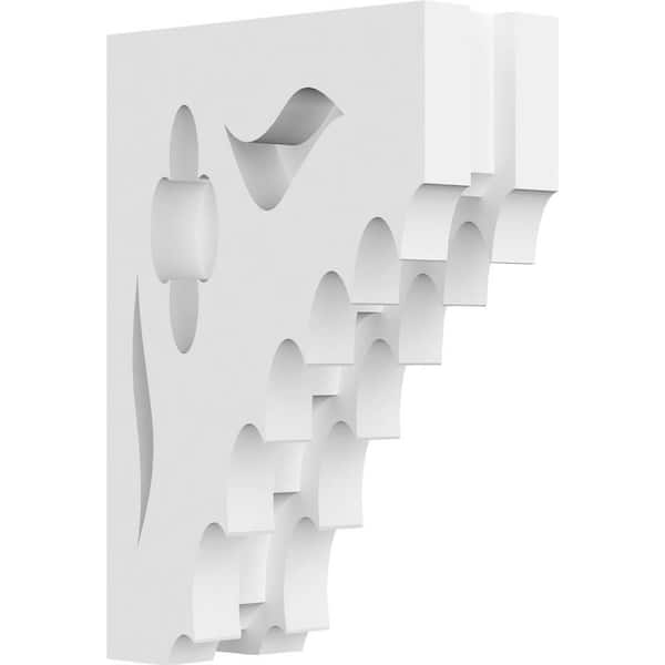 Ekena Millwork 1-7/8 in. x 6 in. x 4 in. PVC Wellington Corbel