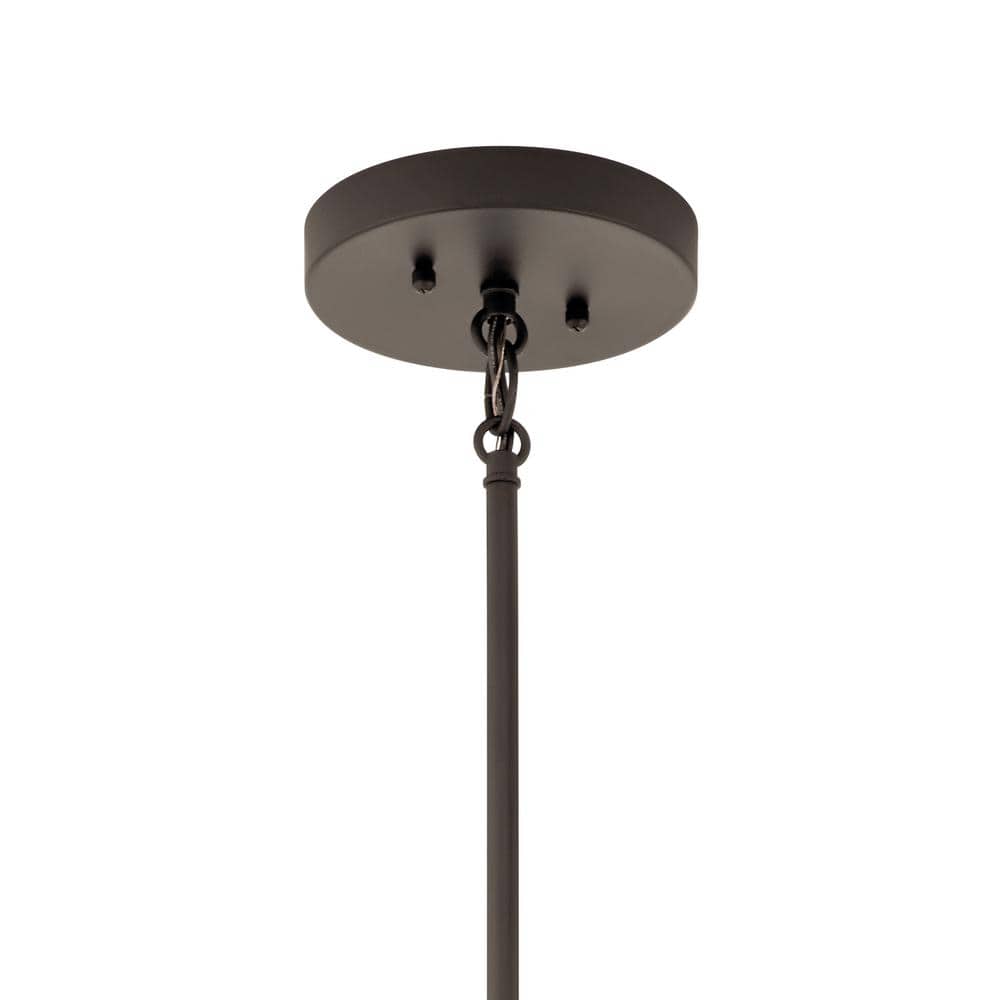 Marika 22" Bronze Pendant Light with Fabric Shade