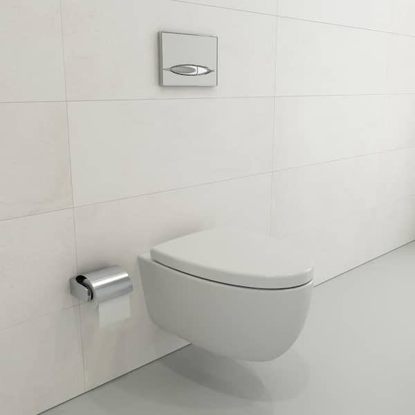 Milano Wall-Hung Elongated Toilet Bowl Only in Matte White