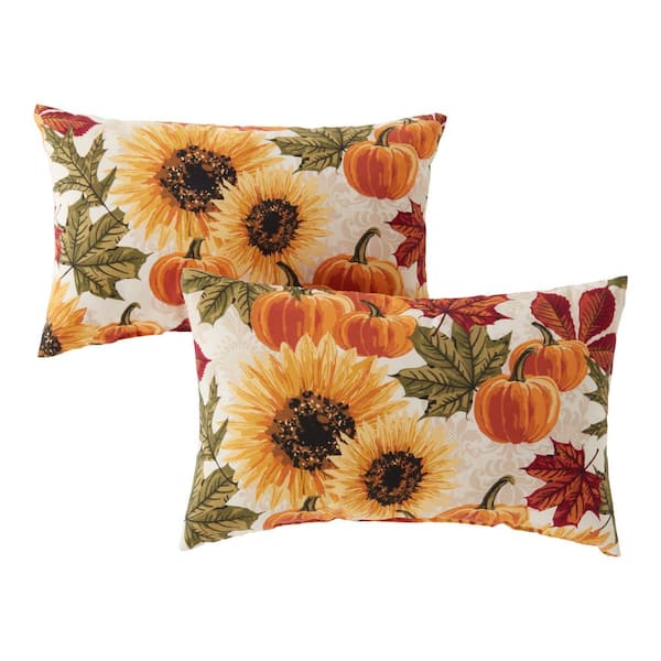 Greendale Home Fashions Marisol Lumbar Outdoor Throw Pillow (2-Pack)