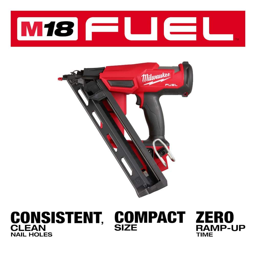 Milwaukee M18 FUEL 18-Volt Lithium-Ion Brushless Cordless Gen II 16-Gauge Angled Finish Nailer (Tool-Only) 2841-20