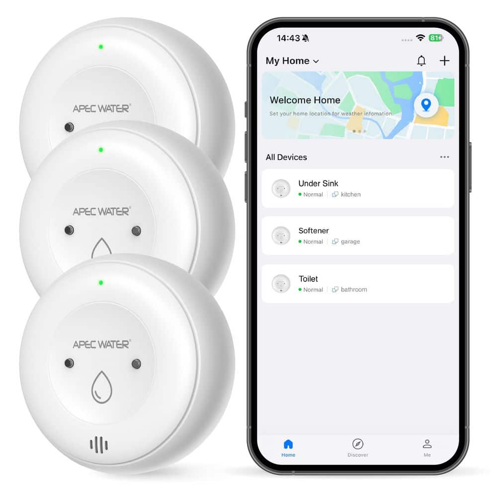 WiFi Water Leak Detector for Home, App Connected get Real-Time Alerts, Reliable Dual Sensor Wet Moisture Detection (3PK) price history on PriceWatchPro