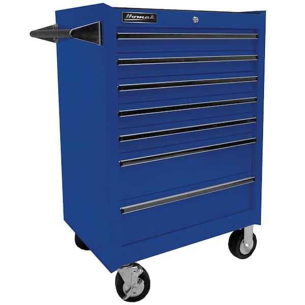Homak Professional 27 in. 7-Drawer Roller Cabinet Tool Chest in Blue