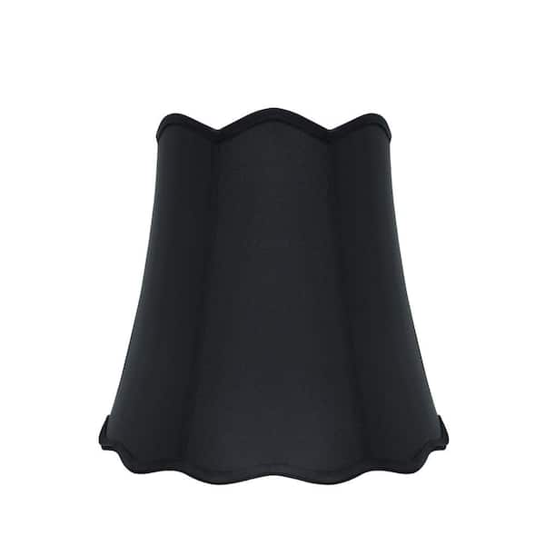 Aspen Creative Corporation 16 in. x 15 in. Black Scallop Bell Lamp