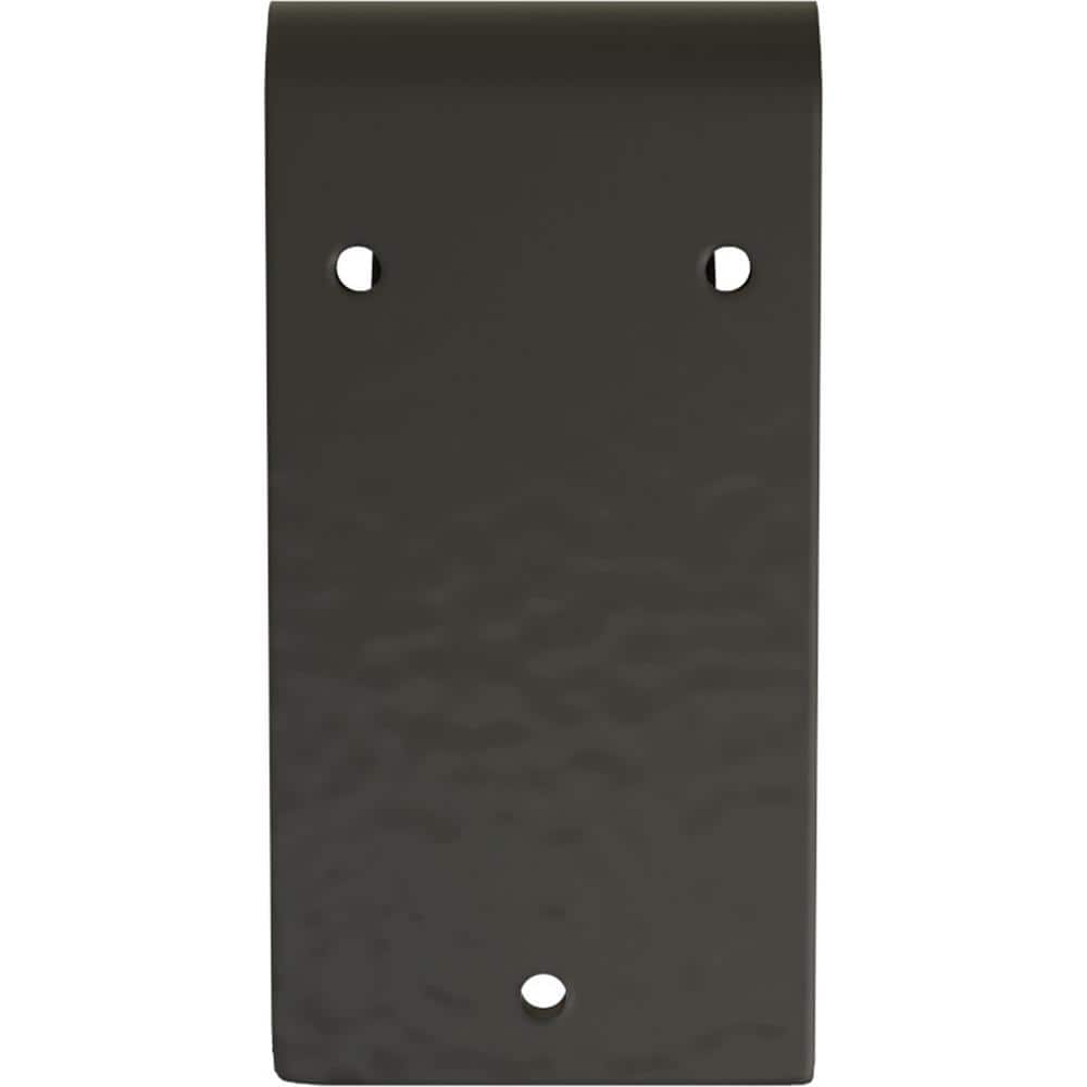 Urban 6" Black Powder Coated Steel Bracket for Contemporary Shelving