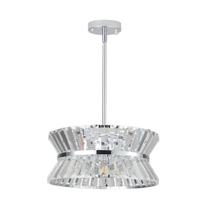4-Light Modern Crystal Chandelier for Living-Room Round Cristal Lamp Luxury Home Decor Light Fixture