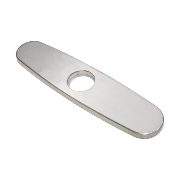 Dyconn 9.5 in. Kitchen Faucet Single Hole Deck Plate in Brushed Nickel