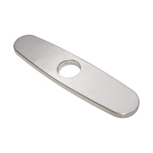 9.5 in. Kitchen Faucet Single Hole Deck Plate in Brushed Nickel