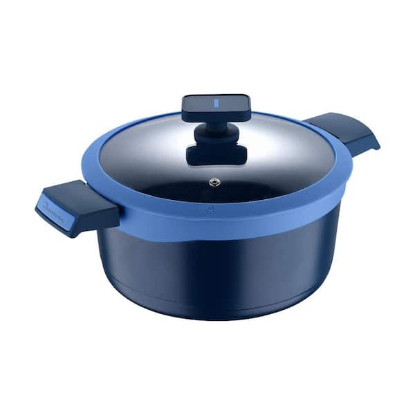 MasterPRO 6 qt. Cast Iron Dutch Oven with Lid, Blue