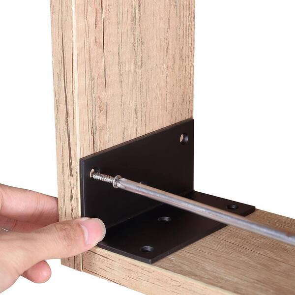 4x 65mm 2.5" Cranked Corner Gusset Brace Angle Brackets – Cabinet Furniture – Unbranded