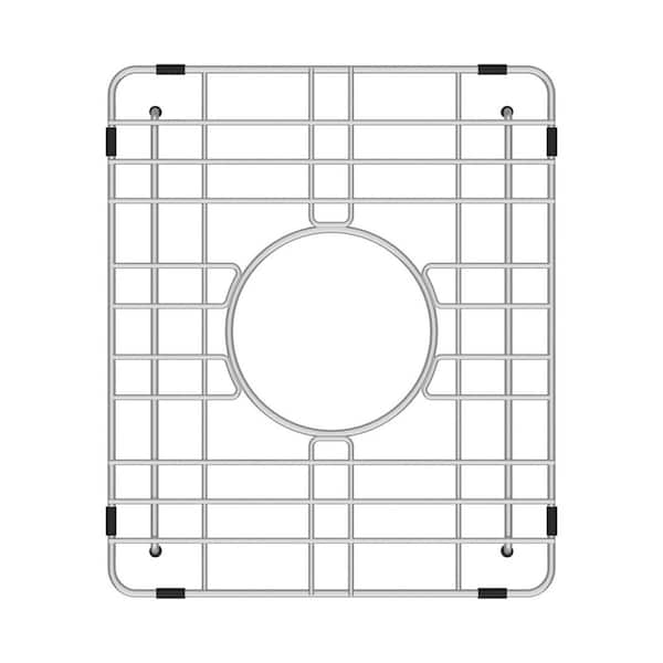 10.59 in. L x 12.6 in. W Stainless Steel Kitchen Sink Protective Brushed Bottom Grid For Stainless Steel Kitchen Sink